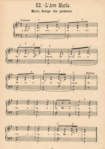 L'Ave Maria Partition gratuite